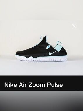 Nike Black & Light Blue nursing slip on sneaker